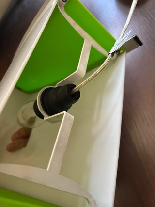 Lámpara de mesa ambiente o noche verde