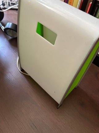 Lámpara de mesa ambiente o noche verde