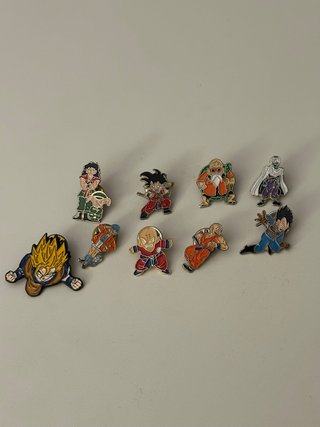 Lote 8 pins vintage Dragon Ball Bola de Dragón