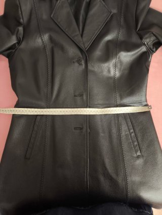 Giacca donna vera pelle nera