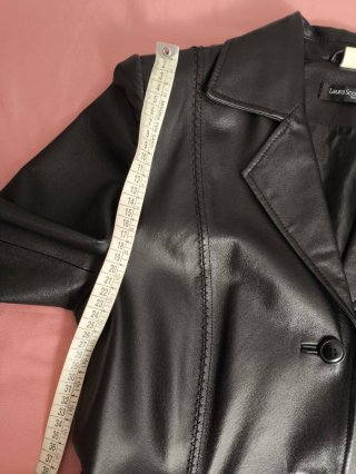Giacca donna vera pelle nera