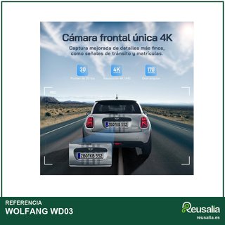 WOLFANG WD03 32GB cámara coche doble lente 4K