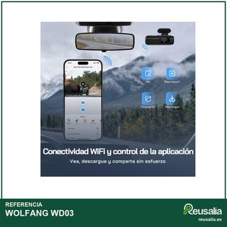 WOLFANG WD03 32GB cámara coche doble lente 4K