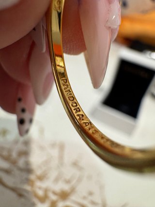 Anillo Pandora Corona Princesa Rosa y Dorado