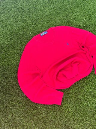 Jersey Ralph Lauren 2000s rojo