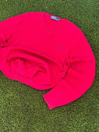 Jersey Ralph Lauren 2000s rojo