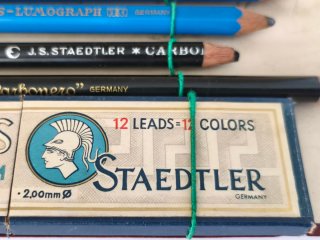 Conjunto antiguo Staedtler Vintage Lápices y Minas