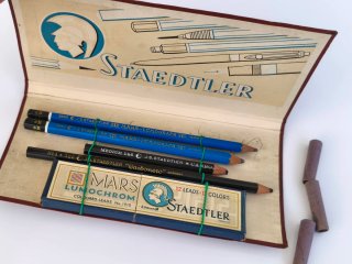 Conjunto antiguo Staedtler Vintage Lápices y Minas