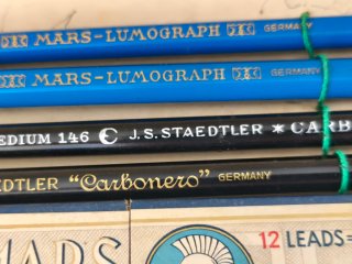 Conjunto antiguo Staedtler Vintage Lápices y Minas
