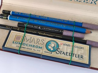 Conjunto antiguo Staedtler Vintage Lápices y Minas