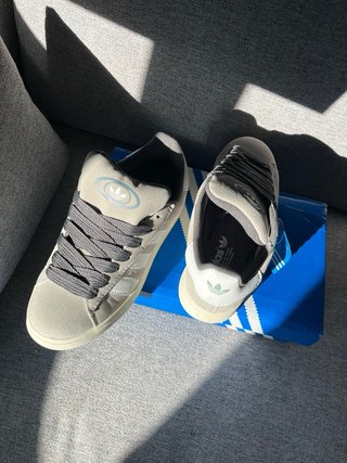Adidas Campus Cinza e Branco