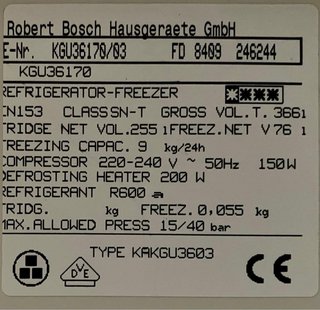 Nevera Combi Bosch Inox
