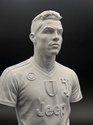 Busto Cristiano Ronaldo CR7 Juve 25cm