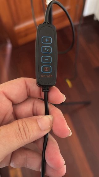 Aro de luz LED con soporte para móvil