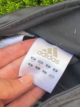 Chaqueta Adidas Vintage 2000s Gris Roja