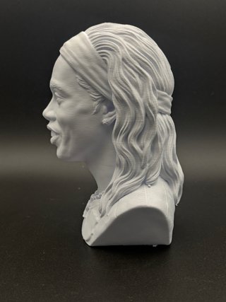 Busto Ronaldinho 3D 18cm Plastica