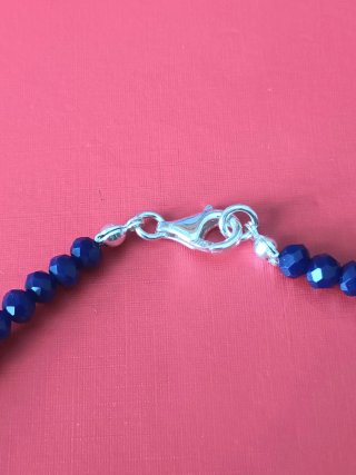 Colgante sargadelos con collar de cristales y plat