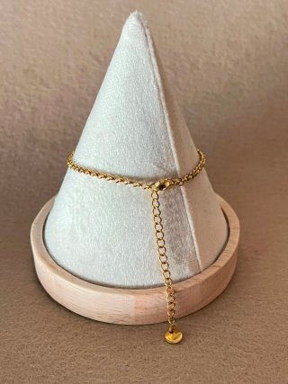 Pulsera eslabones entrelazados con circonitas