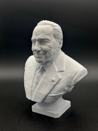 Busto 3D Silvio Berlusconi - 20cm