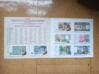 Álbum Mundi Billetes de Distintos Países