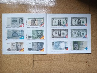 Álbum Mundi Billetes de Distintos Países