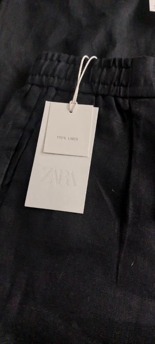 Conjunto Zara Lino Negro Talla M