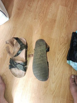 Sandalias verdes mujer serpiente