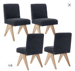 Juego de 2 Sillas  Wahson Comedor Diseño Mid-Centu