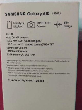 Samsung Galaxy A10 Negro