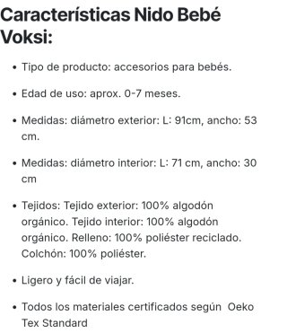 Cojín Nido Voksi Premium Flying