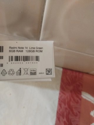 Xiaomi Redmi Note 14 Negro Nuevo -con ticket