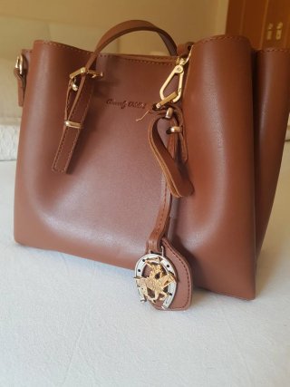Bolso Beverly Hills Polo Club Marrón y Dorado