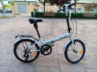 Bicicleta Plegable Blanca