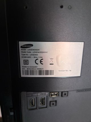 Televisor Samsung 32'' Negro