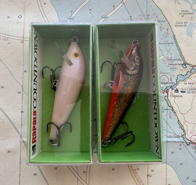 Lote 2 señuelos pesca Rapala CD07