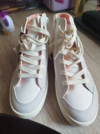 Zapatillas Hummel rosa y blanco
