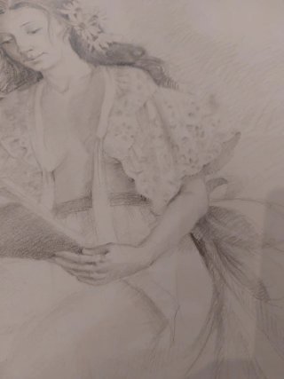 Maria Carmen Muset dibujos grafito