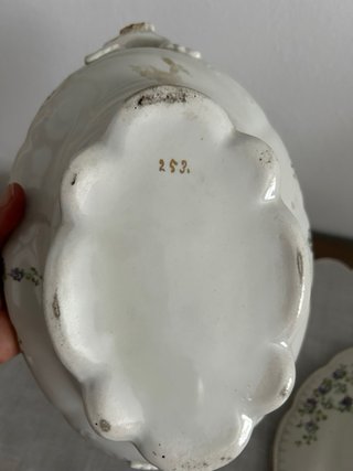 Sopera de porcelana fina s.XX