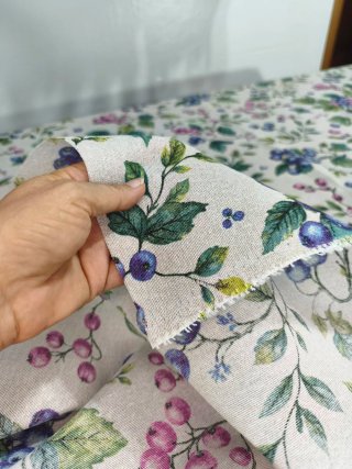 Retal 2x1,40 de tela de loneta algodón y acrílico