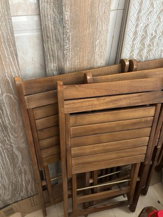 Sillas de madera plegables