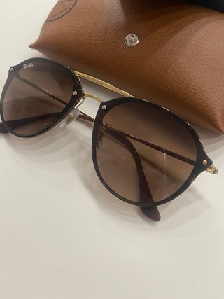 Gafas de Sol Ray-Ban Marrones y Doradas