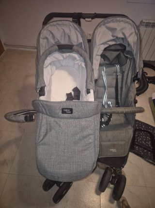 Carro Gemelar Valco Baby Snap Duo+ Capazo