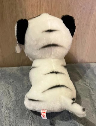 Peluche  ty beanie tigre Blanco Ojos Azules nuevo