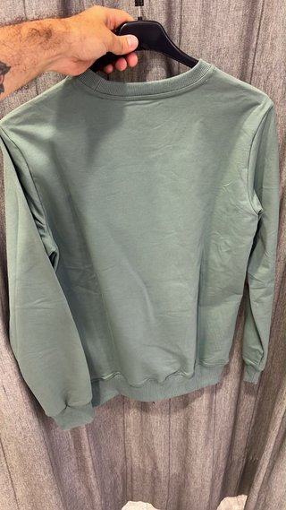 Felpa verde uomo