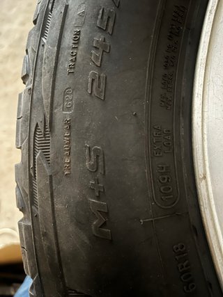 Ruedas Cooper 245/60/18 con Llantas Jeep