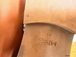 Zapatos Mango Blucher Piel Hombre Marrones