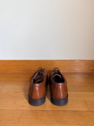 Zapatos Mango Blucher Piel Hombre Marrones