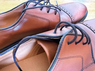 Zapatos Mango Blucher Piel Hombre Marrones