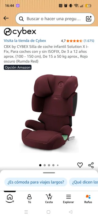Silla de coche Cybex Solution Xi-fix