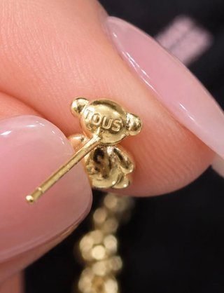 Pendientes Oso Tous Oro y Lila